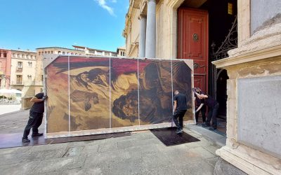 Traslladen les teles dels quatre evangelistes al deambulatori de la Catedral de Vic